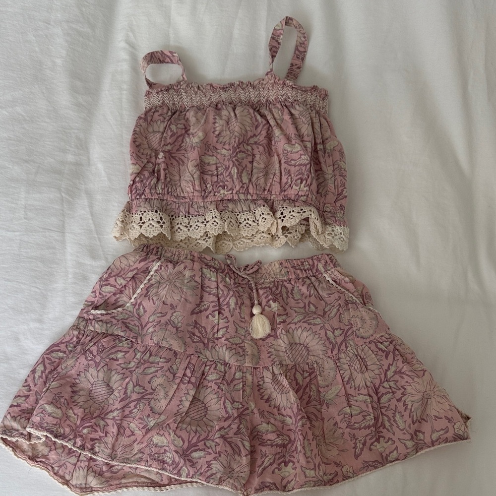 Louise Misha Pink Floral Two-Piece Set